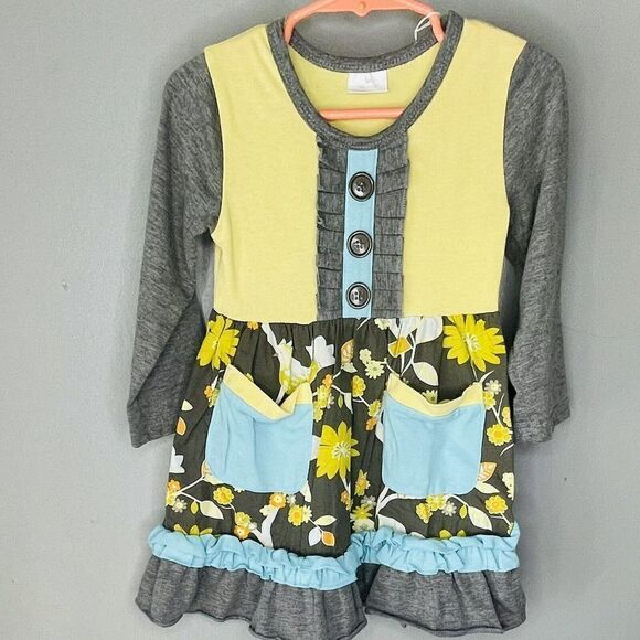 Boutique brand 12-18 month dress handmade hairband with bow included - Picture 1 of 5